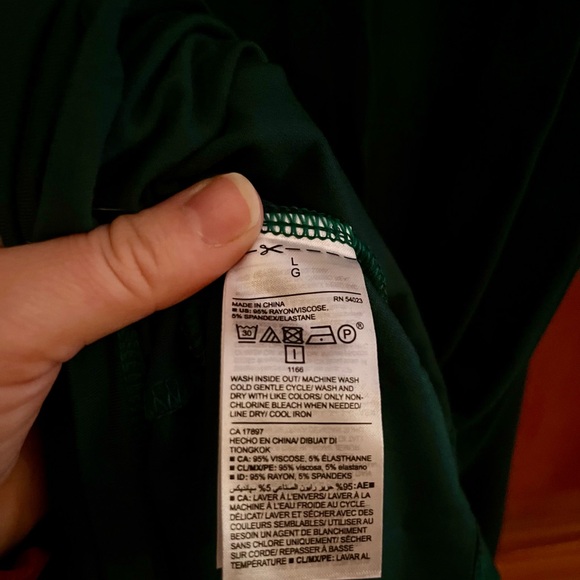 NWT Old Navy Women’s Dark Green Mini Dress - Picture 5 of 5